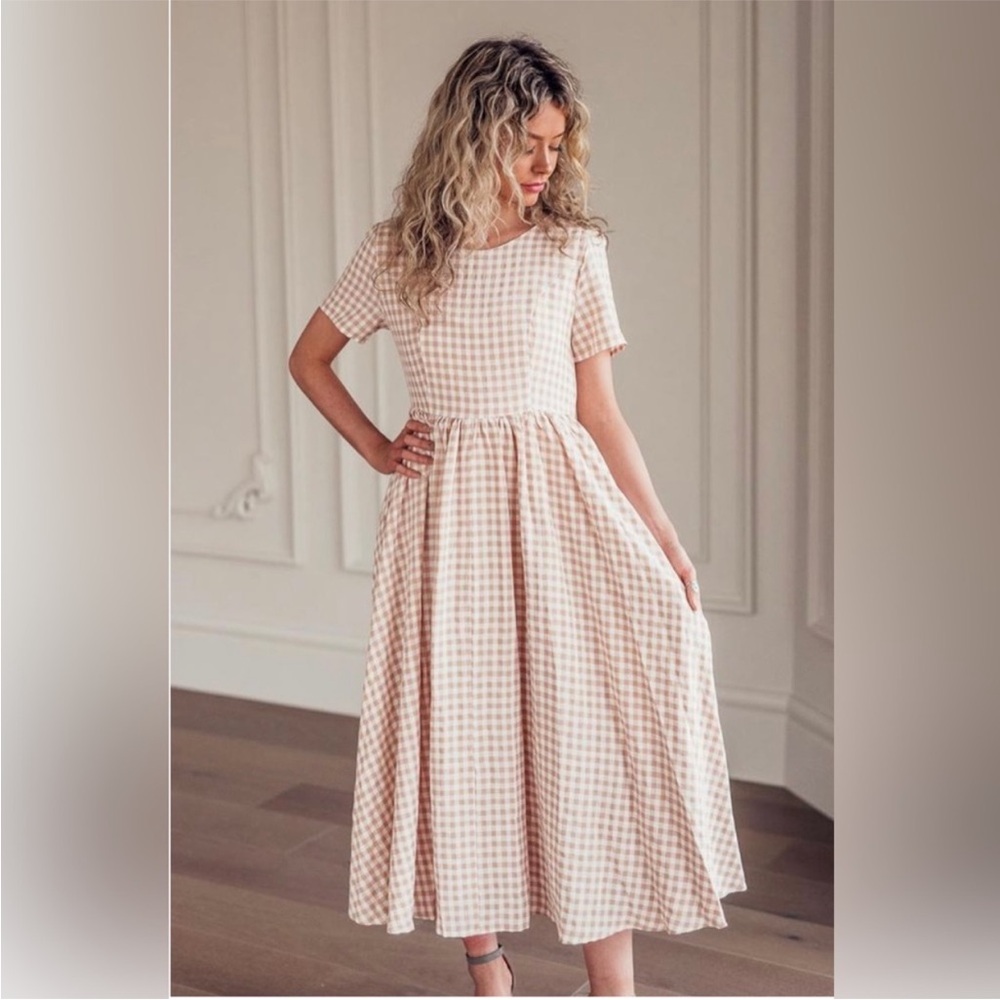 Gingham Midi Dress - Picture 13 of 13